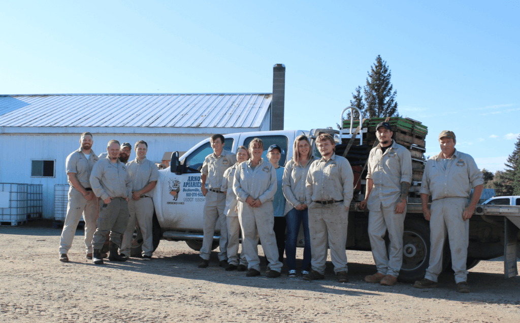 Photo of employees of Arnold Apiaries.