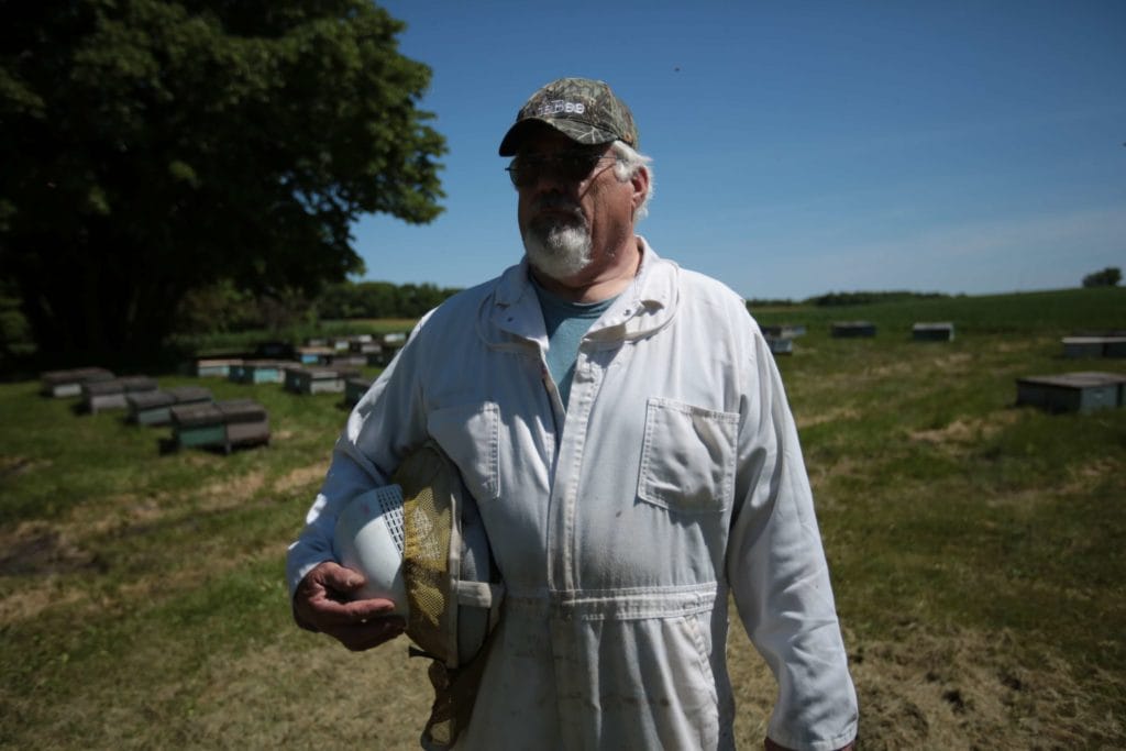 Photo of beekeeper Darrel Rufer.