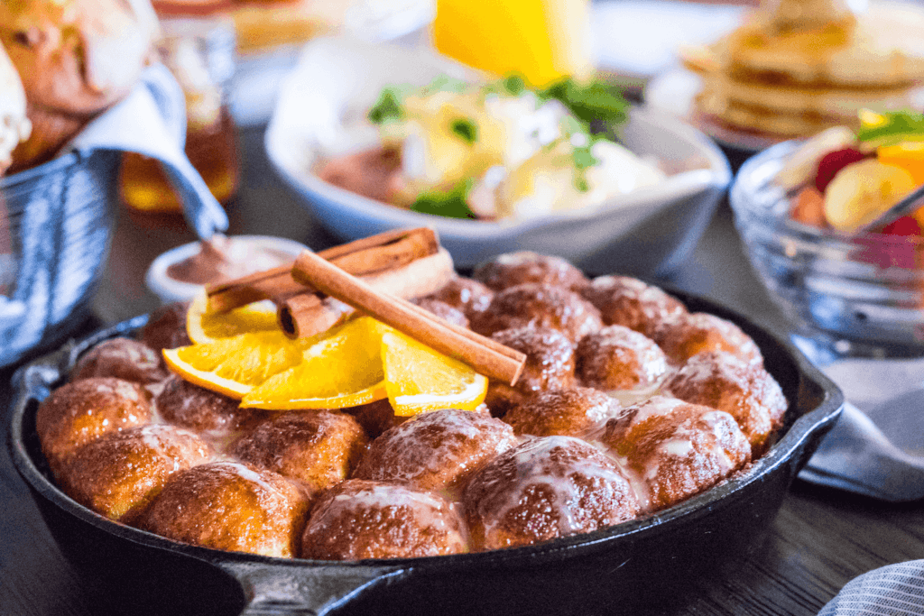 Photo of Aunt Sue's® Cinnamon Honey Pull-Apart Rolls.