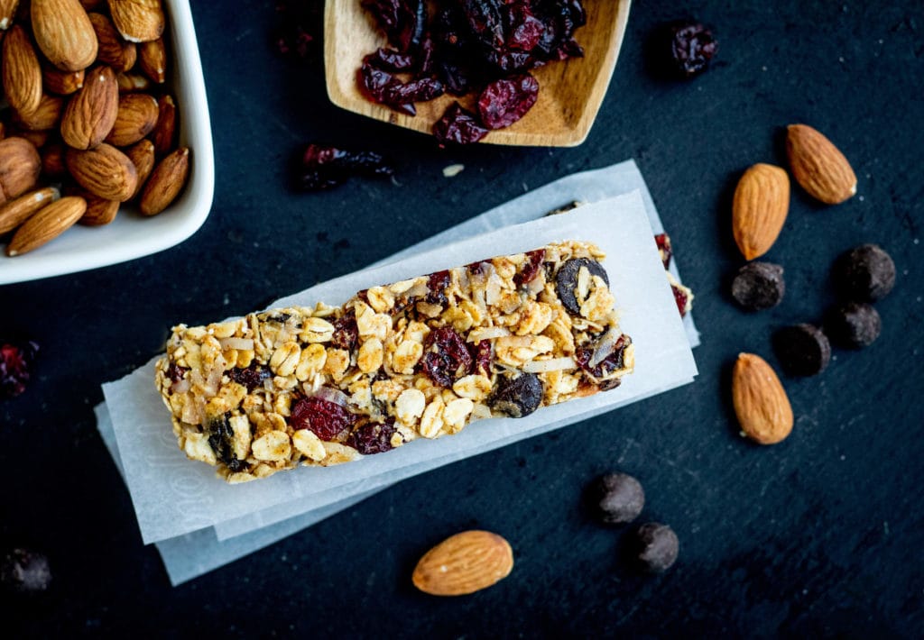 Photo of cranberry granola bar